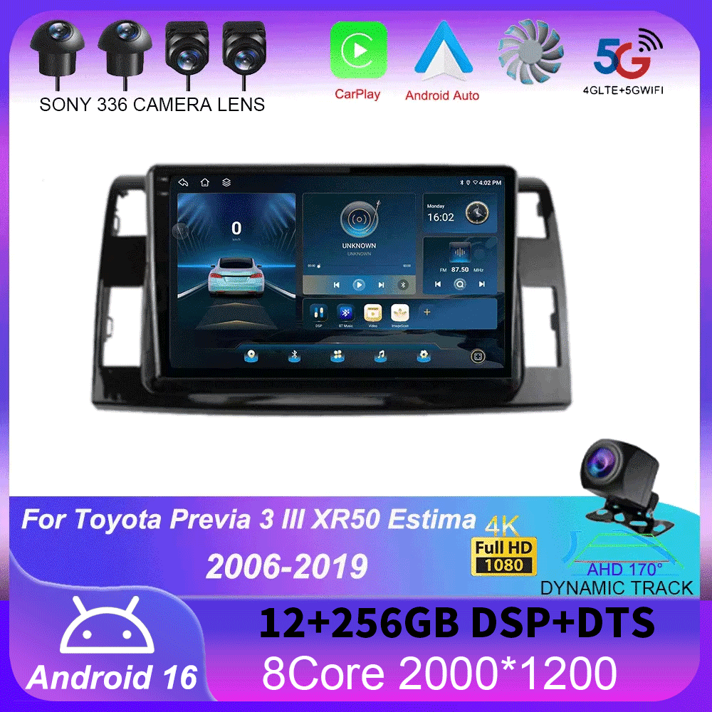 Photograph Mp3 - Autoradio Android 16 per Toyota Previa