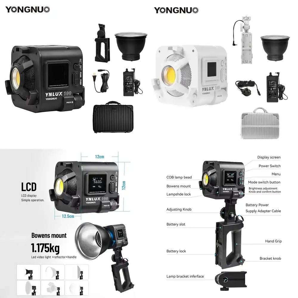 Photography Studio - YONGNUO YNLUX100 100W 3200K-5600K Luce LED