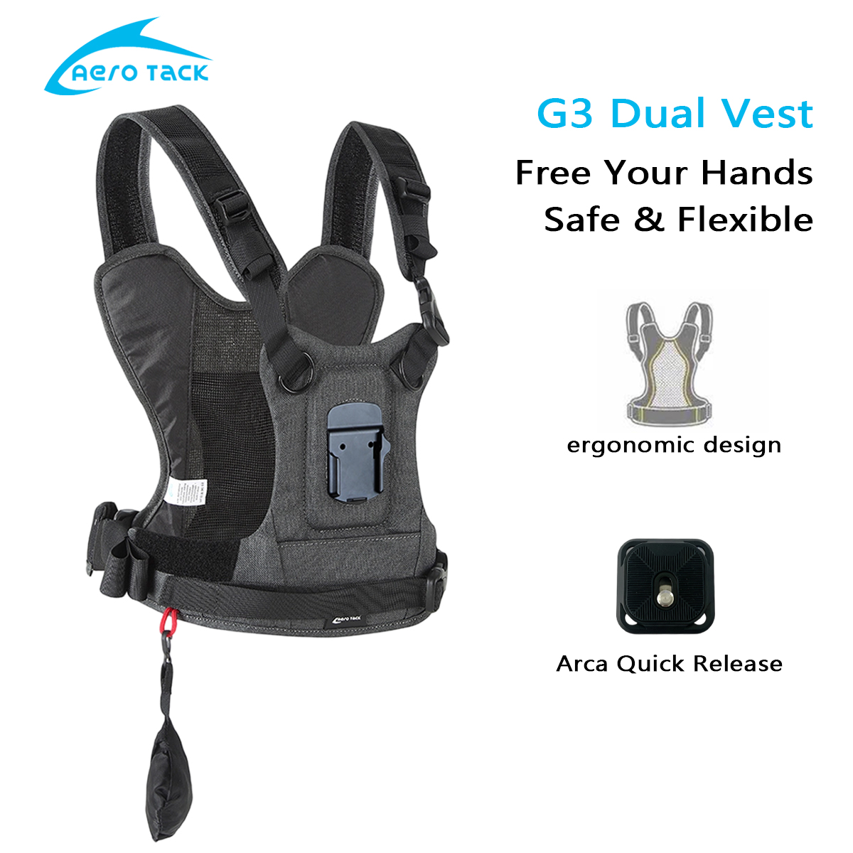 Photography Vest - Cinghia per Fotocamera Aero Tack G3,