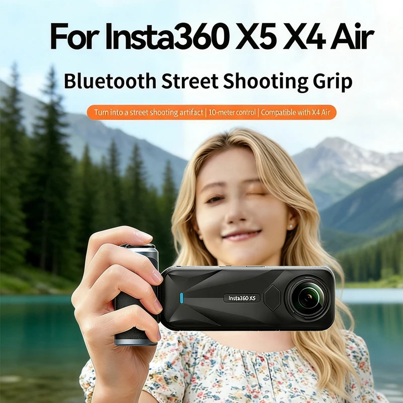 Photography Grip Insta360 X5 - Supporto in Alluminio Xplorer per Fotografia