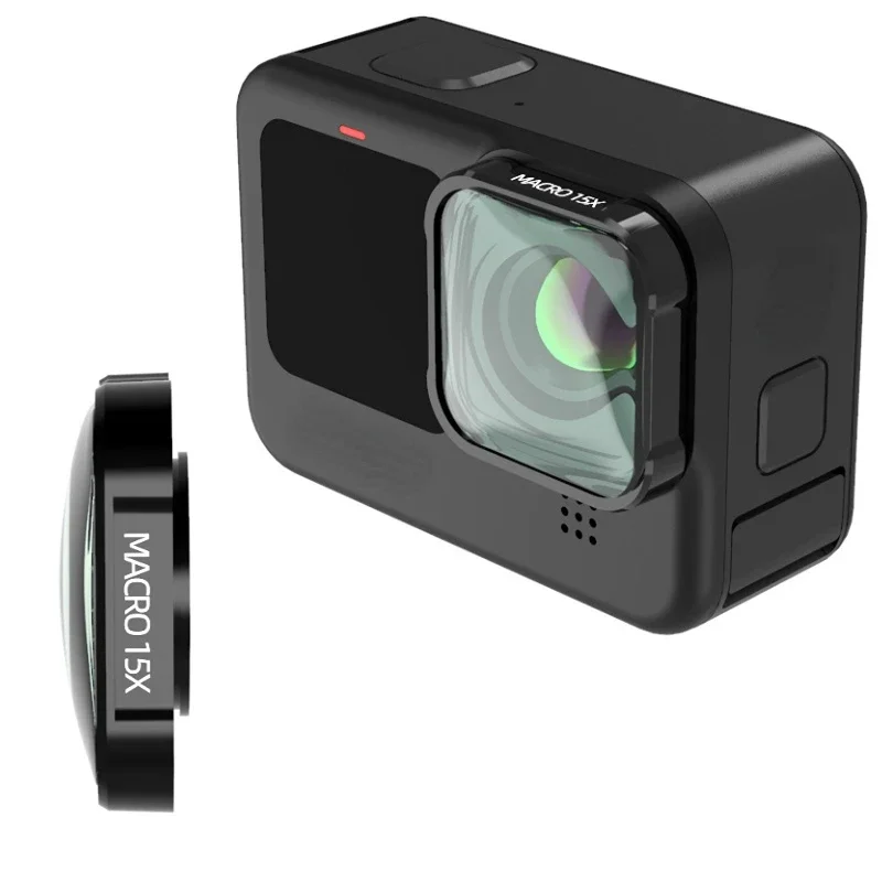 Gopro Action Camera Hero 13 Black - Filtro obiettivo Macro 15X HD per