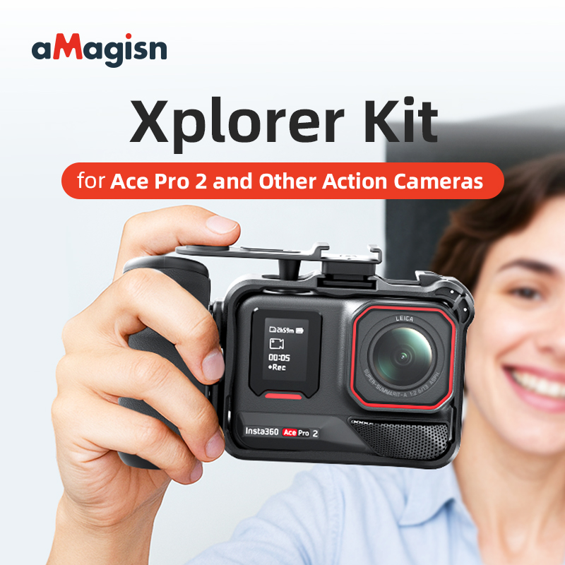 Photography Grip Insta360 X5 - Impugnatura aMagisn Xplorer Kit per fotografia