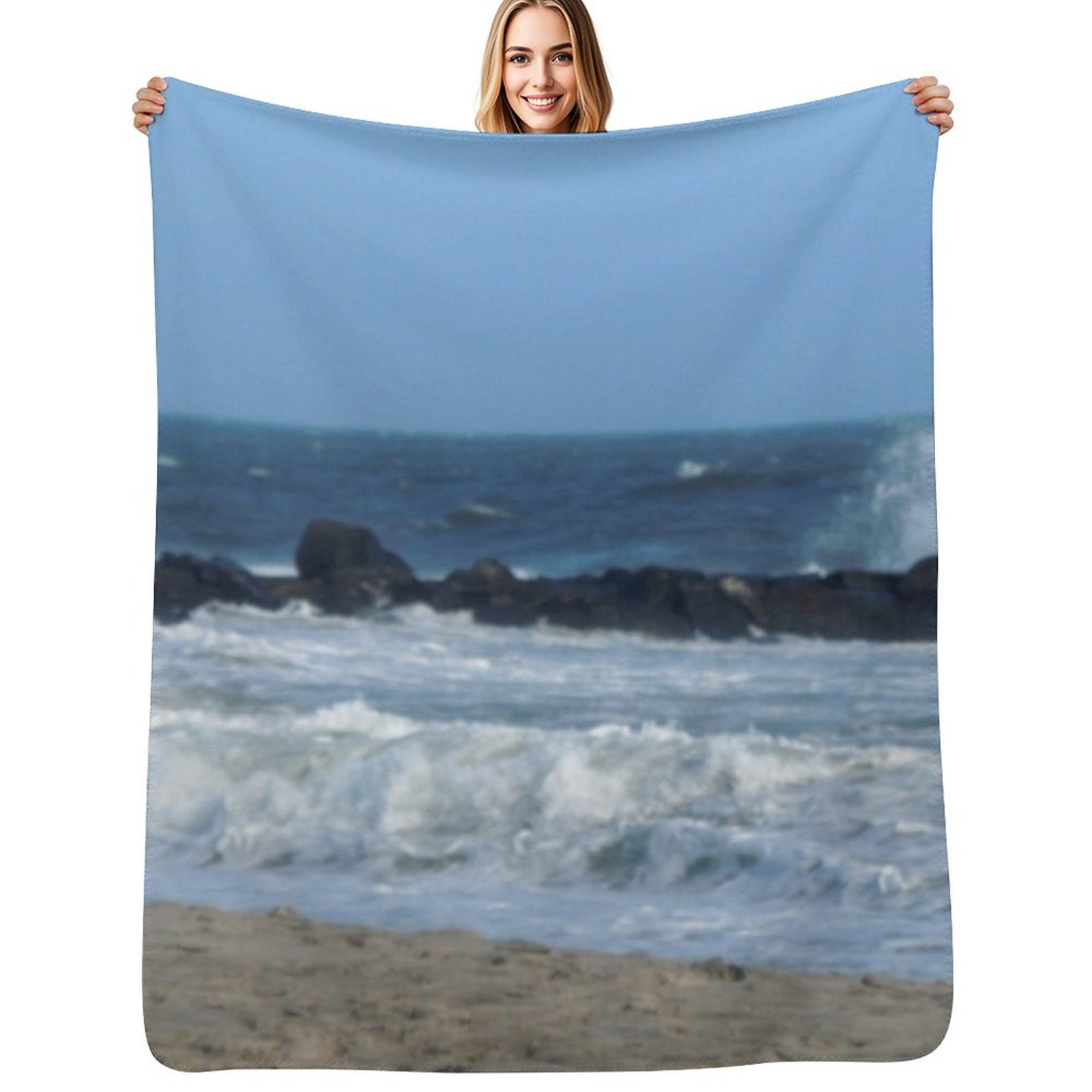 Photography Hotel - Coperta fotografica Ocean Beach Rocks Cape