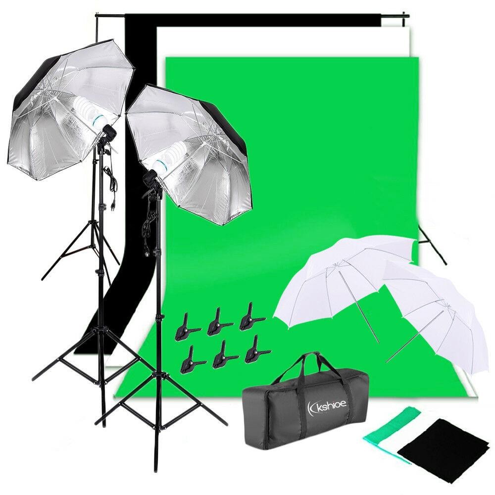 Photography Umbrella Lighting Kit - Kit di illuminazione per studio fotografico