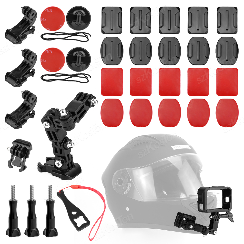 Gopro Action Camera Hero 13 Black - Kit di montaggio per casco moto