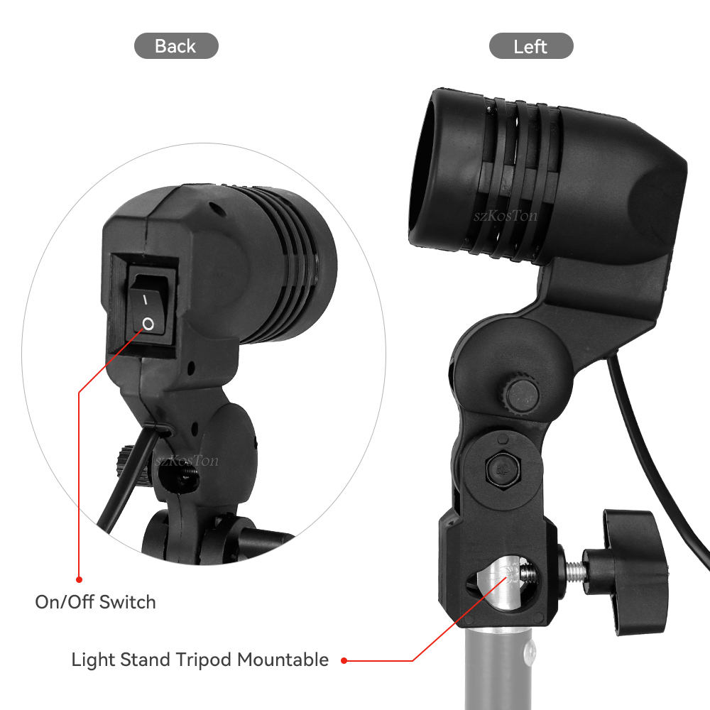 Portalampada a testa singola P - Photography Umbrella Lighting Kit recensione e prezzo