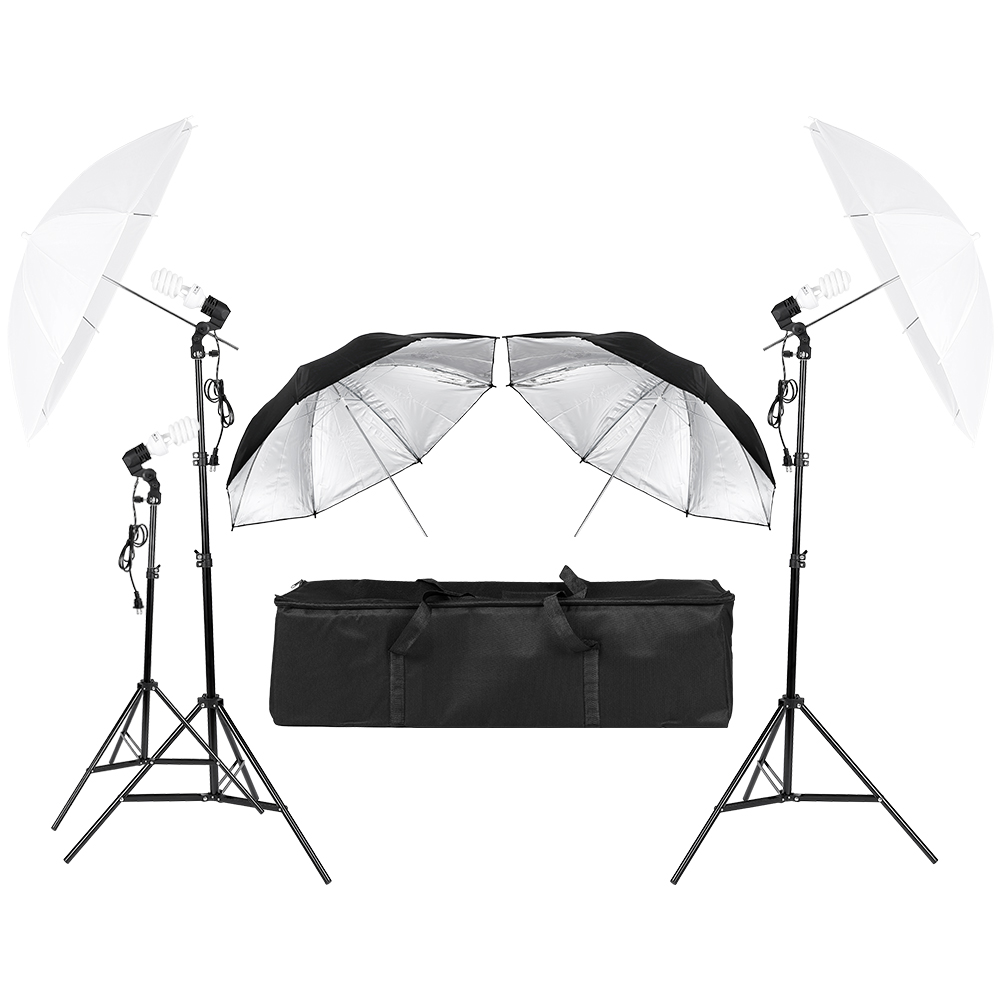 Kit di illuminazione continua  - Photography Umbrella Lighting Kit recensione e prezzo