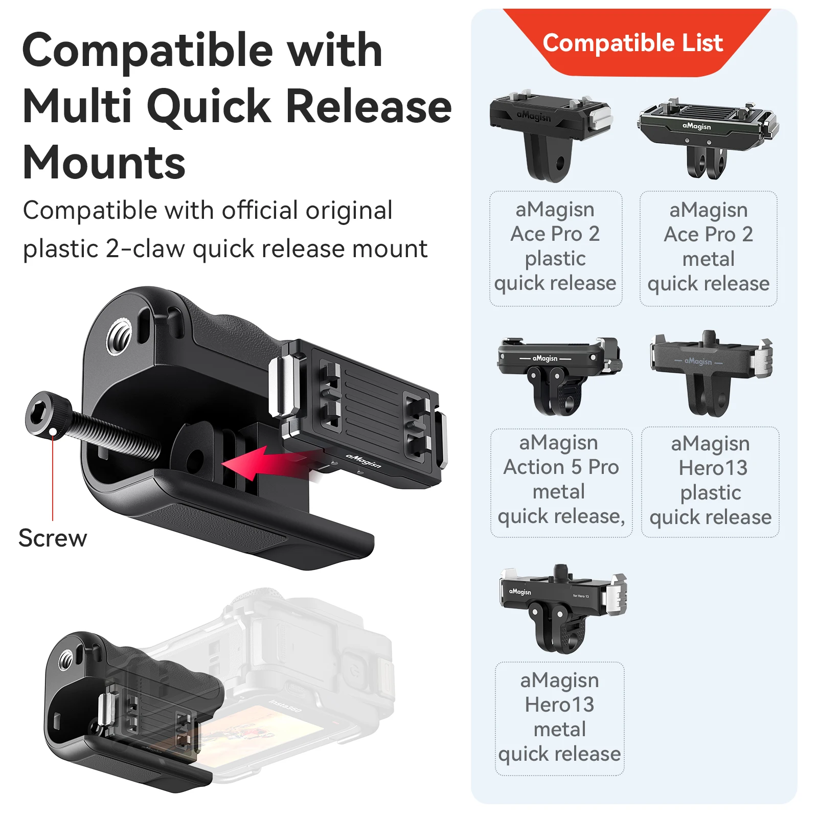 Impugnatura universale per fot - Photography Grip Insta360 X5 recensione e prezzo