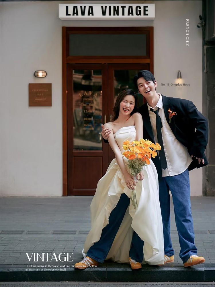Abito da sposa in denim alla m - Photography Studio recensione e prezzo