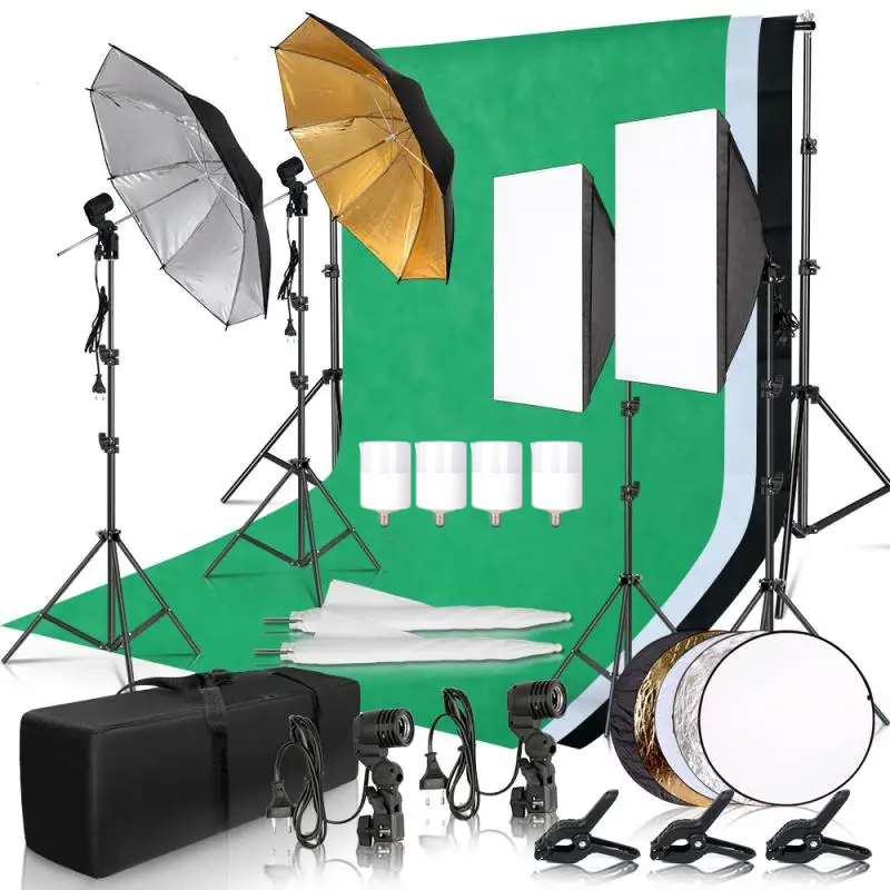 Kit di illuminazione fotografi - Photography Umbrella Lighting Kit recensione e prezzo