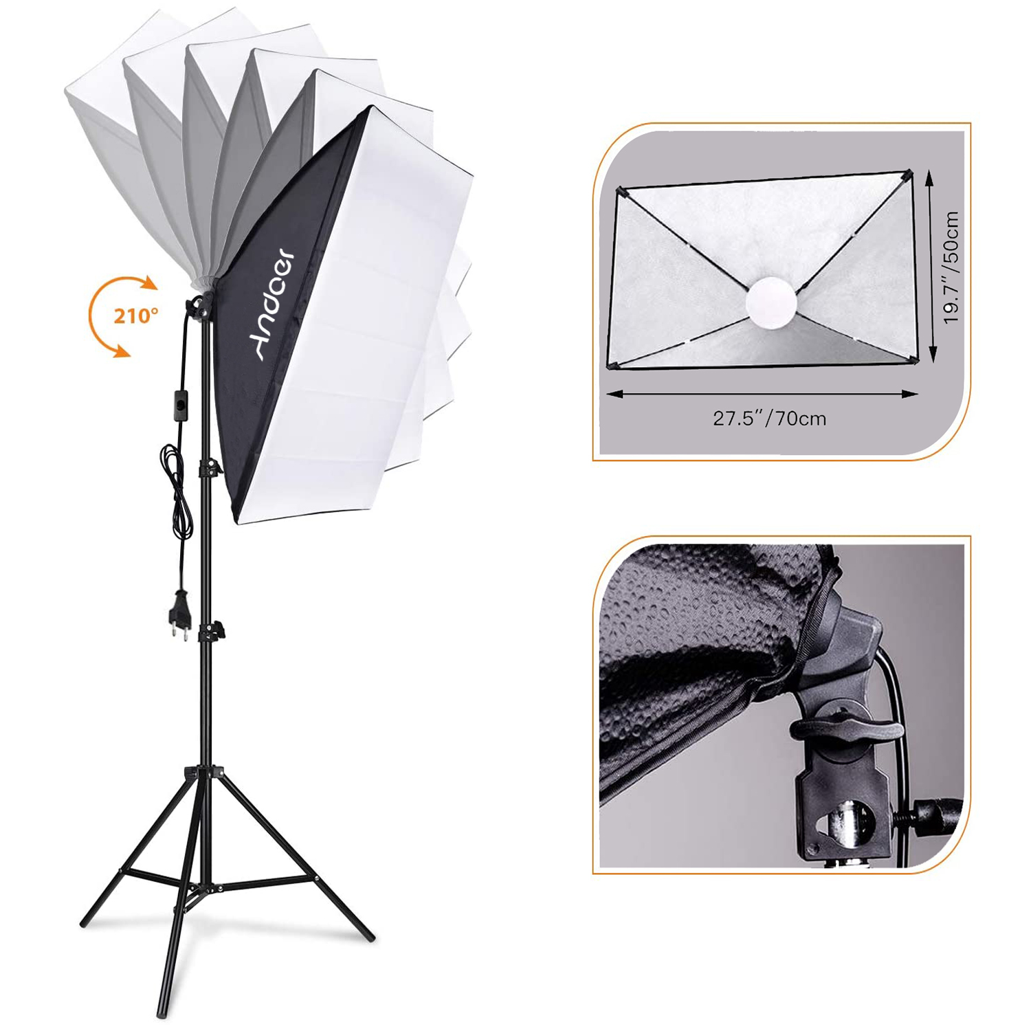 Set di Illuminazione Softbox A - Photography Umbrella Lighting Kit recensione e prezzo