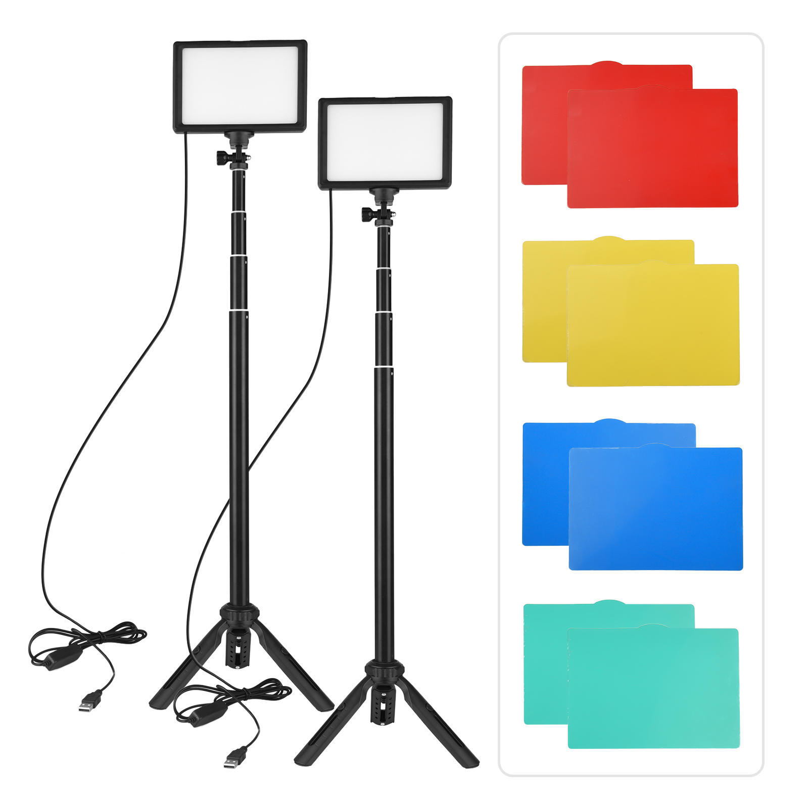 Andoer 2pcs LED Video Light Ki - Photography Umbrella Lighting Kit recensione e prezzo