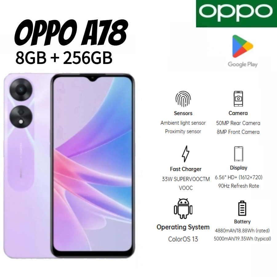 Nuovissimo Smartphone OPPO A78 - Photography Sim recensione e prezzo