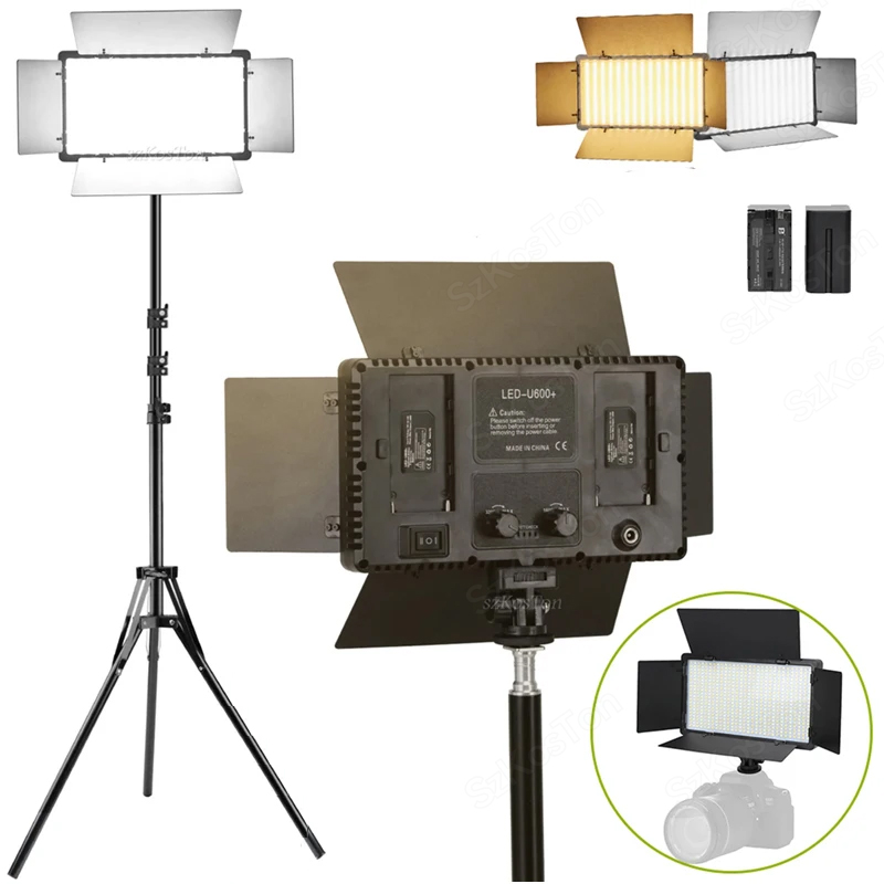 U800 U600 LED Photo Studio Vid - Photography Umbrella Lighting Kit recensione e prezzo